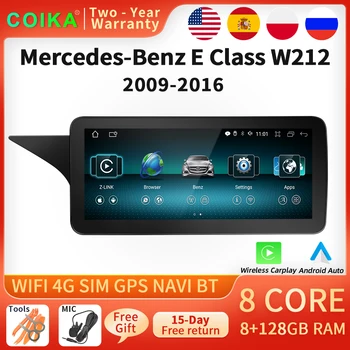 Wireless Carplay Android 12 Auto-Multimedia-Player Für Mercedes-benz W212 2009-2016 WIFI SIM GPS Navi Radio Touch Screen Stereo