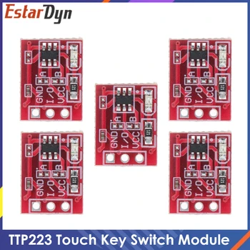 5Pcs TTP223 Touch Schlüssel Schalter Modul Berühren Taste Self-Locking/Keine-Locking Kapazitiven Schalter Einzel Kanal Wiederaufbau