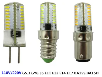 dimmbare led-Lampe G5.3 E11 E12 E14 E17 BA15D 220V BA15S 110V crystal light bulb G4 110V G9 led b15 g5.3 110v 110V E11 LED BA15S