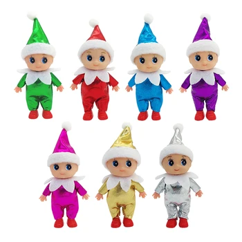 Weihnachten Elf Baby Puppen Twins Todder Elfen Leuchtende Güte Kid Craft Babys Puppe Spielzeug Dekoration Auf Dem Regal Geschenk Für Kinder