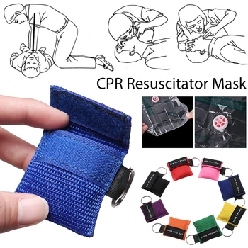 CPR erste Hilfe Maske Einweg resuscitator mask atemmaske Atemschutzmaske Mund Atem one-way Ventil Notfall outdoor tools
