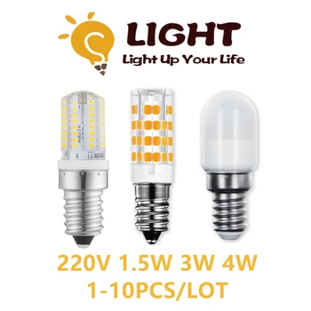 1-10ER LED-mini-kleine-Lampe-Silikon-PC-material 220V E14 high lumen ist geeignet für Kronleuchter Büro Wohnzimmer mall Beleuchtung