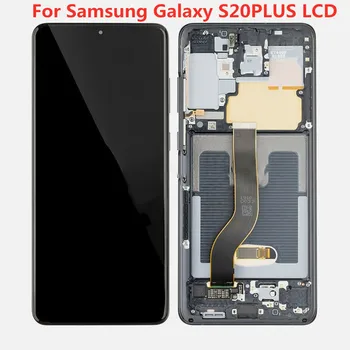 Original für Samsung Galaxy S20PLUS LCD-G985, G985F Mit Rahmen S20 PLUS LCD G985 display touch screen digitizer mit schwarz dots