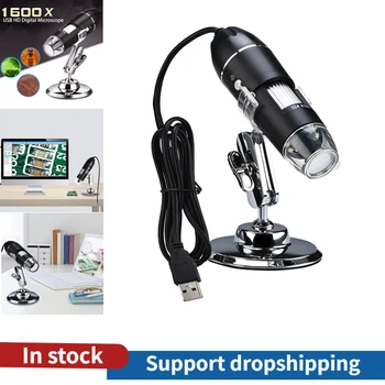 1600X HD Digital USB Mikroskop Handheld Tragbaren Digitalen Mikroskop USB-Schnittstelle Elektronen Mikroskope Für Handy Reparatur