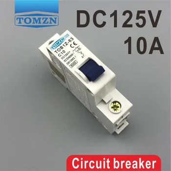 1P 10A DC 125V Circuit breaker MCB C Kurve