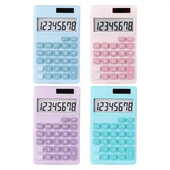Student Calculator Kreative 8-Stellige Kleiner Student Solar-Batterie-Powered Calculator Portable Handheld Calculator