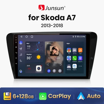 Junsun V1 AI Voice Wireless CarPlay Android Auto Radio für SKODA Octavia 3 A7 2013 2014 - 2018 4G Auto Multimedia GPS 2din
