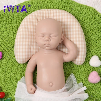 IVITA WG1507 3200g 18inch 100% Volle Körper Silikon Reborn Baby Puppe Realistische Unlackiert Schlafende Mädchen Puppen für Kinder Spielzeug