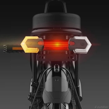 Bike Blinker Vorne und Hinten Licht mit Smart Wireless Fernbedienung Fahrrad-Rücklicht für Radfahren Warnung Lampe M30 21