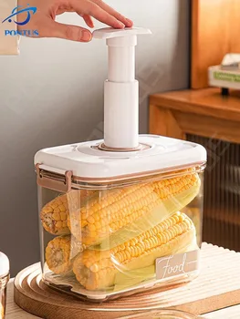 Lebensmittel Vakuum Lagerung Box Frische-halten Box mit Hand Pumpe Küche Sealer Container Transparent Versiegelt Tank Küche Zubehör