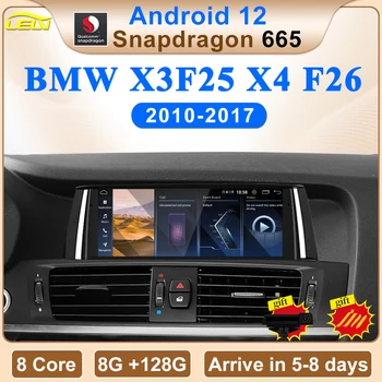 ID8 Qualcomm 8Core Für BMW X3 X4 F25 F26 Auto-Video-Player Android Auto-Apple Carplay-System Auto-Multimedia-Navigation-Bildschirm