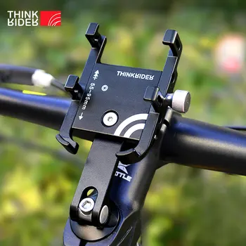 ThinkRider Handy Halter Motorrad Elektrische Fahrrad Smartphone CNC Aluminium Legierung Halterung 6 Krallen Mechanischen Fahrrad-Telefon-Halter
