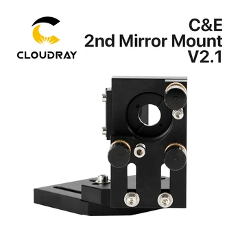 Cloudray CO2 Schwarze Zweiten Laser Mount Spiegel 25mm Mirror Mount Integrative Halterung Für Lase Gravur Maschine