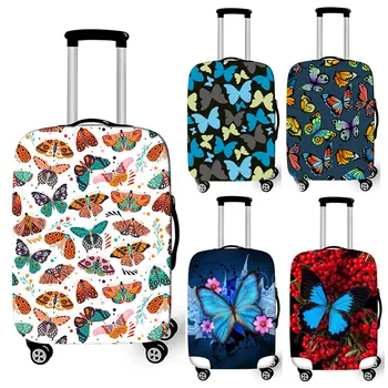 Schöne Schmetterling Koffer Abdeckung Anti-Staub Trolley Fall Schutzhülle für 18-32 Zoll Reise Fällen Elastische Gepäck Abdeckungen