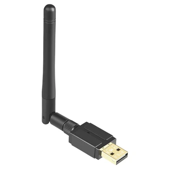 1 Set 100M Externe Antennen USB-Bluetooth-5.3-Adapter USB-Bluetooth-Sender-Empfänger (Schwarz)