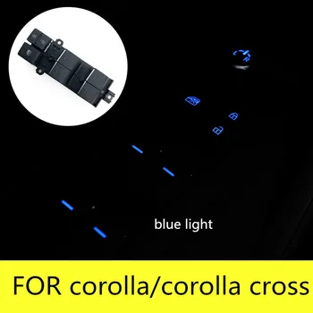 LED Beleuchtete Power Fenster Schalter für Toyota RAV4 XA50 Corolla cross Wildlander 2019 2020 Hintergrundbeleuchtung Links Fahren Aktualisieren