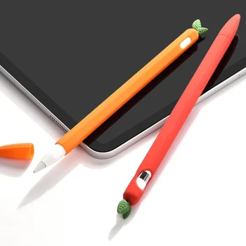 Niedliche Gemüse-Silikon Fall Für Apple Bleistift 1 2 Stift Schutzhülle Haut Abdeckung Stift Fall Für iPad Bleistift 1st 2nd generation