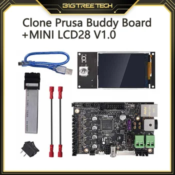Klon Prusa Buddy Control Board 32 bit Integrierte TMC2209 Fahrer+MINI LCD28 V1.0 Screen 3D Drucker Teile Für Prusa MINI Drucker