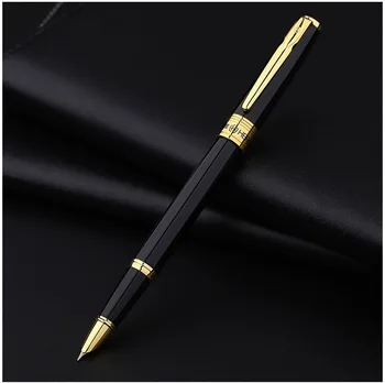 HERO 2017 Schwarz Metall Gold Clip Brunnen Stift Iridium Feine Nib 0,5 mm Tinte Stift Für Schreiben Büro Schule Liefert Schreibwaren