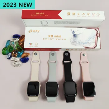 X8 Mini Smart Watch Frauen Männer 41MM Drahtlose Lade NFC Fitness Tracker Herz Rate und Blutdruck Überwachung Bluetooth Anruf