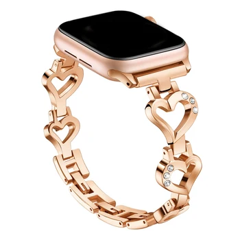 Kompatibel mit Apple Watch Band Bling Diamant Strass Armband Schmuck Armband Metall iWatch bands Serie 8 7 6 5 4 3 2 1 SE