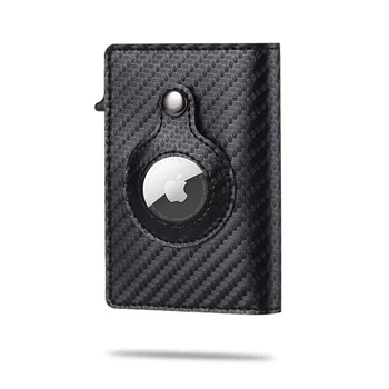 2023 für Apple Airtag Brieftasche Männer Carbon Faser Mode ID Kreditkarte Halter RFID Slim Airtag Slide Brieftasche Designer Kartenhalter