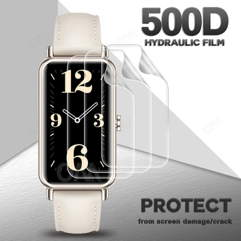 500D Weichen Schutzhülle film für Huawei Uhr Fit Mini Smartwatch Screen Protector Abdeckung Zubehör Für Honor Uhr ES (nicht Glas