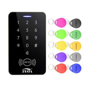 5YOA Wasserdichte Rfid Access Control Keypad Mit 1000 Benutzer mit Schlüsselanhänger option Für RFID Tür Access Control System