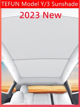 TEFUN für Tesla Modell Y Sonnenschirm 2022 2023 Modus 3 Dach Schatten Modell 3 Y Sonnenschutz Tesla Zubehör