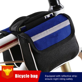 Bicycle Bag Front LENKER Tasche Fahrrad Rahmen Pannier Organizer Tasche MTB Wasserdichte Handy Taschen Multifunktions Schulter Tasche