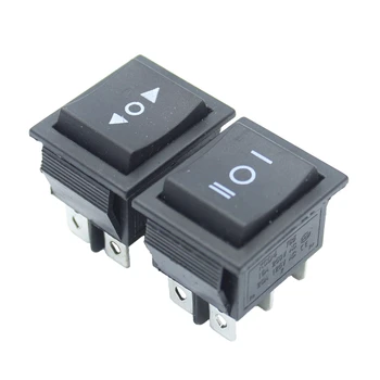 1PCS KCD4 6 Pin Schwarz Rocker Switch Power Switch ON-OFF-ON 3 Position 16A 250VAC/ 20A 125VAC 30*19mm Reset
