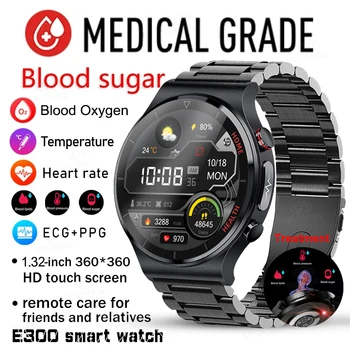 2023 Neue Smartwatch, Blutzucker, Blutfette, Blutdruck, Körpertemperatur Gesundheit Überwachung Smart Uhr für Männer Frauen Uhr