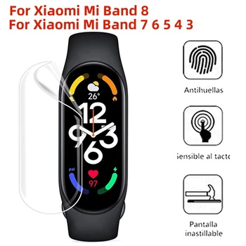 Für Xiaomi Mi Band 8 7 Hydrogel Film Smart Armband Screen Protector für Mi Band 6 5 Mi4 Mi7 Mi-Band-7 Miband 8 Film Nicht Glas
