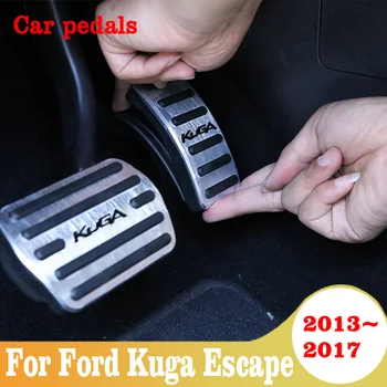Für Ford Kuga Flucht 2013 2014 2015 2016 2017 Aluminium Auto Accelerator Gas Bremspedal Fußstütze Pedale Platte Abdeckung Zubehör
