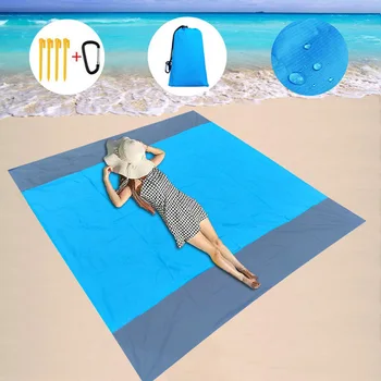 Strand Matte Tragbare Faltbare Outdoor Leichte Tasche Strand Anti-Sand-Decke-Camping-Picknick-Matte