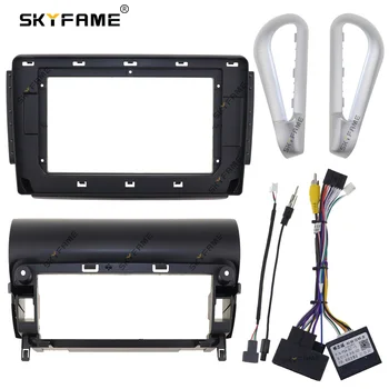 SKYFAME Auto Frame Fascia Adapter Canbus-Box-Decoder Für Peugeot 208 2008 2014-2018 Android Dash Montage Panel Kit