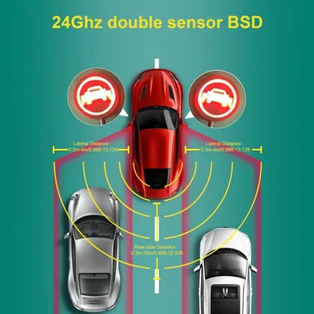 Universal Blind Spot Detektiv System 24Ghz Millimeter-Wave BSD Blind Spot Monitoring-Radar-Sensor Ändern Lane Aided Parkplatz