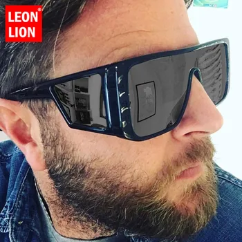 LeonLion Übergroßen Sonnenbrille Männer 2023 Quadrat Sonne Gläser Für Männer/Frauen Vintage Brillen Männer Luxus Oculos De Sol Feminino