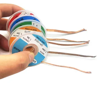 1mm-2,5 mm-4mm 1,5 M 3M Entlöten Braid Solder Remover Docht Draht Schweißen Zinn Sucker Kabel Blei Kabel Flux Reparatur Werkzeug