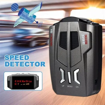 V9 12V Auto Radar Detektor Englisch russische Digital Display Auto Geschwindigkeit Voice Alert Warnung Geschwindigkeit Control X K Ka Band Anti-Rutsch-Matte