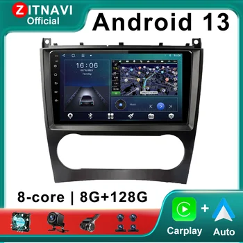 9 Zoll Android 13 Für Mercedes Benz W203 W209 C180 C200 C220 C230 2005 - 2009 Auto Radio Navigation GPS-Player 4G DSP Multimedia