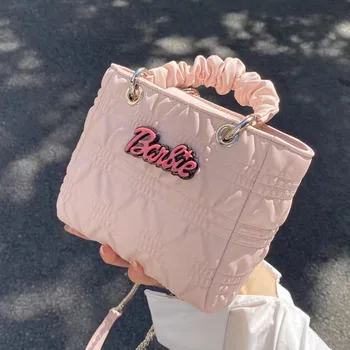 Barbie Tasche Mode Frauen Verträumt Handtasche Kawaii Y2K-Mädchen Schulter Crossbody Tote Bags Anime Frauen Einkaufen-Beutel-Organisator-Geschenke