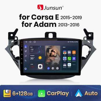 Junsun V1 AI Voice Wireless CarPlay Android Auto Radio für Opel Corsa E 2015 - 2019 4G Auto Multimedia GPS 2din autoradio