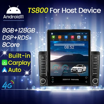 Für Tesla Typ 2DIN universal 9,5 Zoll Auto audio stereo 8G+128G 4G LTE Carplay Android 11 Auto radio Multimedia Player GPS Player