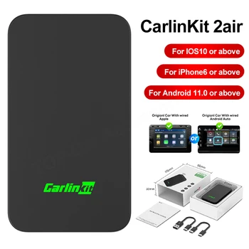CarlinKit 5.0 2air Wireless CarPlay Android Auto AI Box Verdrahtet Wireless CarPlay Adapter Smart Auto WiFi Bluetooth Auto Connect
