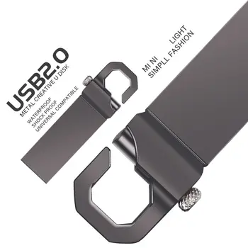 USB 2.0 Flash Drive 64GB-Speed Memory Stick Schlüsselanhänger USB-Sticks Metall USB-Stick Kreative Business Geschenke Lagerung Geräte