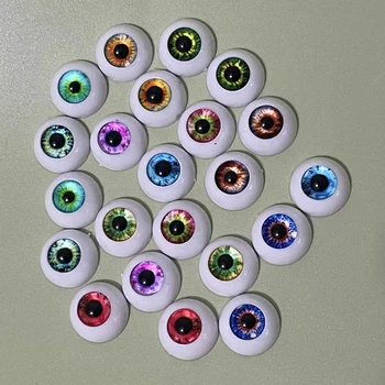 11 Color-2 Pairs 12mm/14mm Augapfel, DIY Spielzeug, Auge Plüsch Tier Auge Zubehör Puppe Augapfel BJD Augen