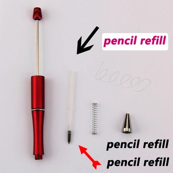 50pcs Perlen Bleistift Refill Beadable Stift Bleistift Refill HB Bleistift Refill