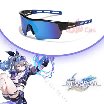 Silver Wolf Brille-Spiel Honkai: Sterne-Rail Cosplay Requisiten Stellaron Jäger Astral Express Brillen Sonnenbrillen-Zubehör