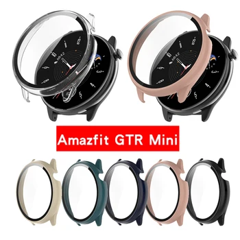 Schutzhülle Gehärtetem Glas Screen Protector Film für Huami Amazfit GTR, mini Smart Watch Full Protection Watch Case Cover